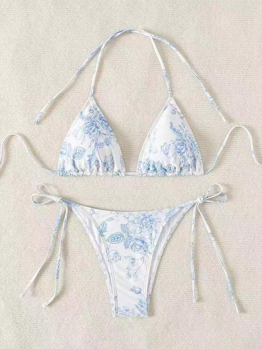 Damen Elegantes Triangel-Bikini-Set mit herausnehmbaren Polstern R&B