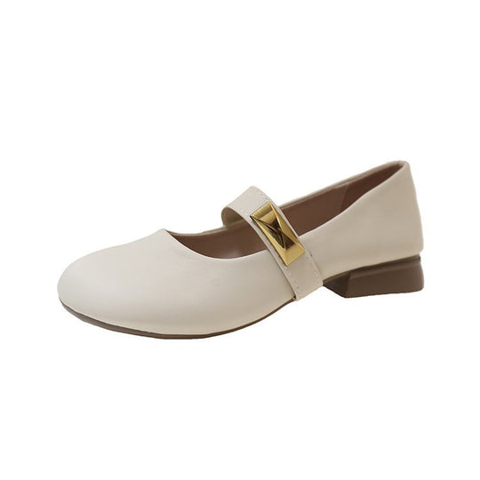 Damen elegante Ballerinas mit dekorativem Riemen R&B