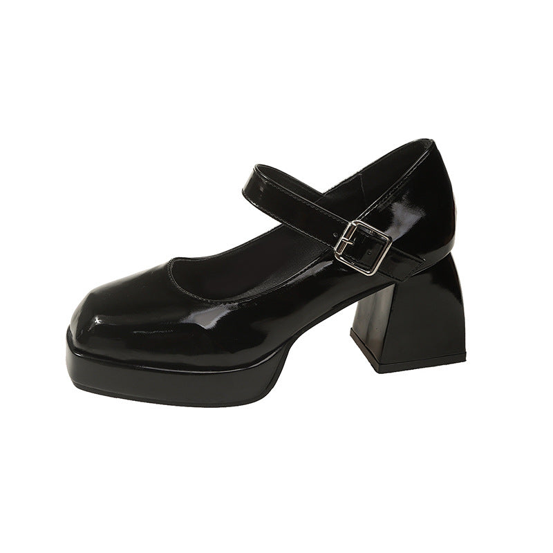 Damen elegante Plateau-Pumps mit Perlen-Detail R&B