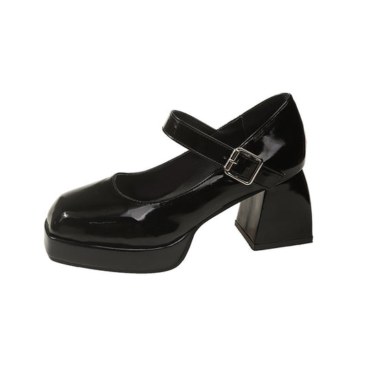 Damen elegante Plateau-Pumps mit Perlen-Detail R&B