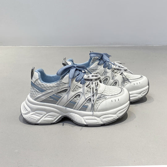 Damen Sportliche Lifestyle Sneakers mit atmungsaktiver Mesh-Oberfläche und dämpfender Sohle R&B