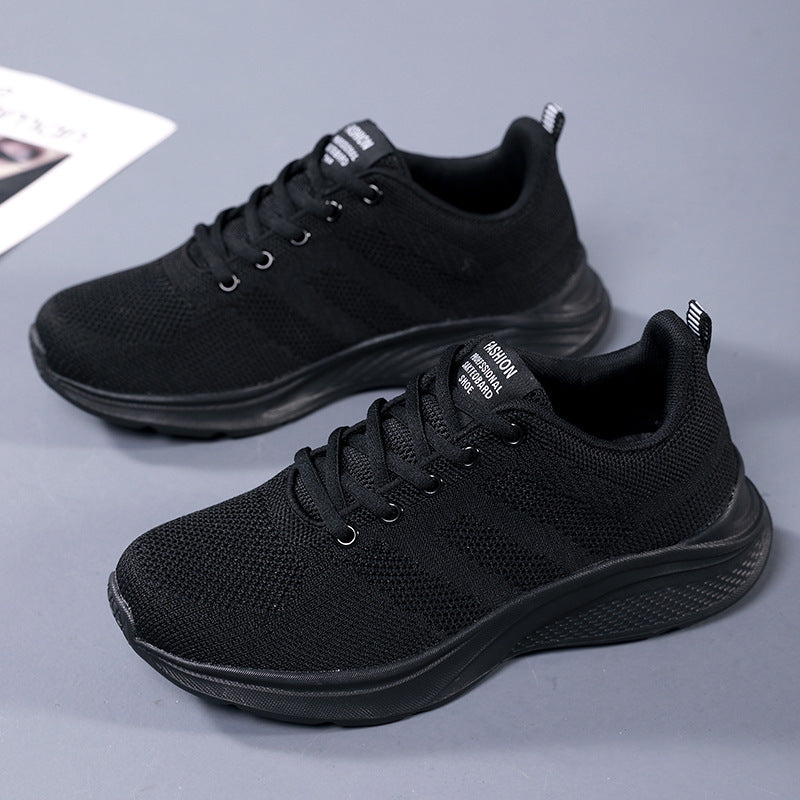 Damen nan leichter Strick-Fitnesssneaker mit nahtlosem Obermaterial, adaptiver EVA-Dämpfung und ergonomischem Fersenpolster R&B
