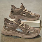 Damen Sportliche Sandalen Sneakers mit atmungsaktiven Mesh-Einsätzen R&B
