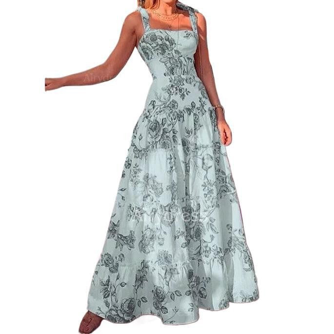 Damen Maxikleid mit floralen Mustern R&B