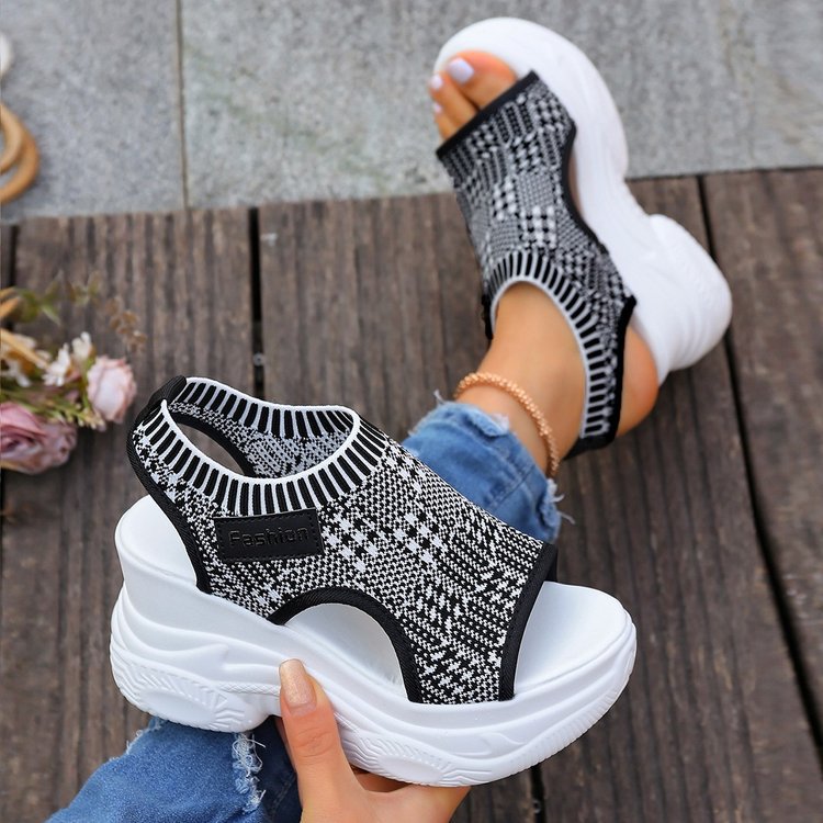 Damen Sandalen mit modernem Plateau-Design R&B