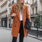 Damen Eleganter Boucle-Trenchcoat R&B