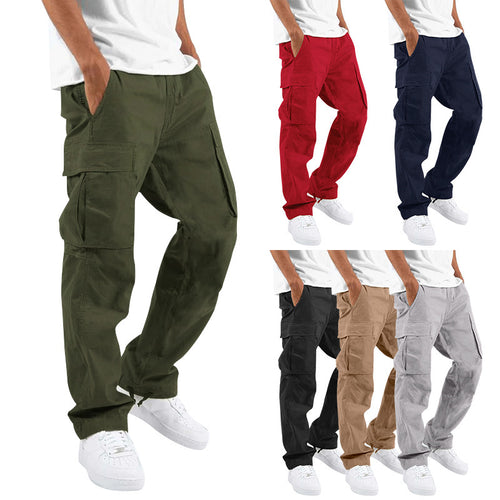 Herren Cargo-Hose mit praktischen Seitentaschen und elastischem Bund R&B
