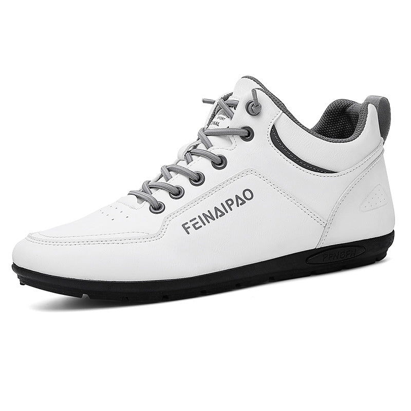 Damen lässige Sneaker mit hohem Komfort und robustem Lederoberteil R&B