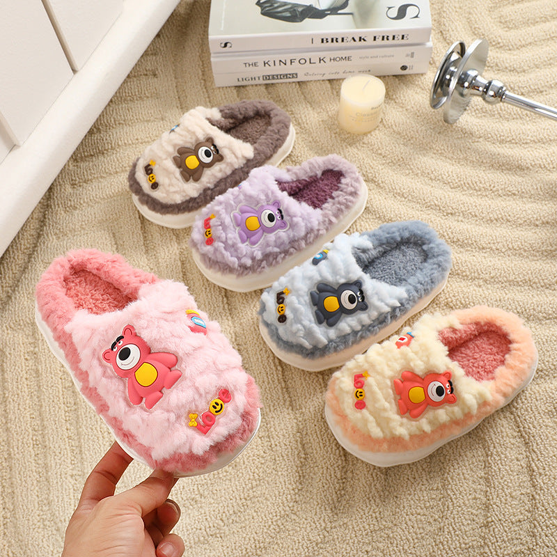 Damen Hausschuhe mit tierischem Motiv und flauschigem Futter