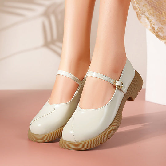 Damen Ballerinas mit verstellbarem Riemen und rutschfester Sohle R&B