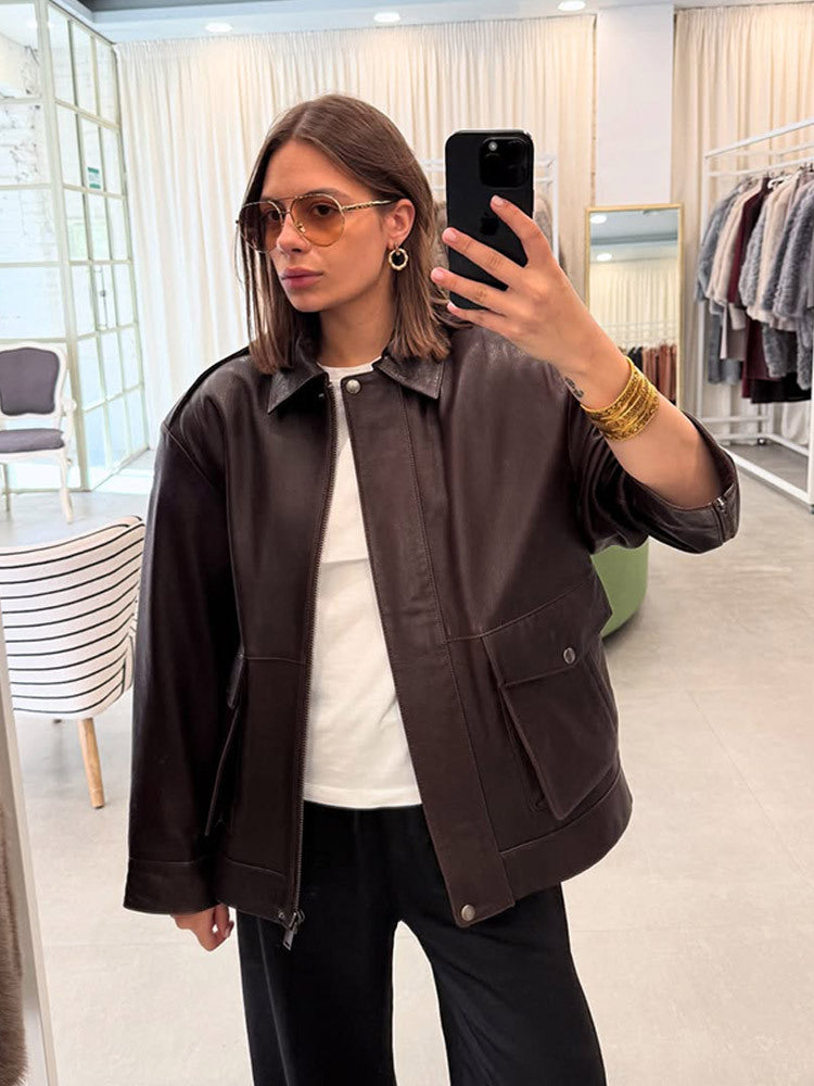 Damen stylische jacke mit praktischen Taschen und modernem Schnitt R&B