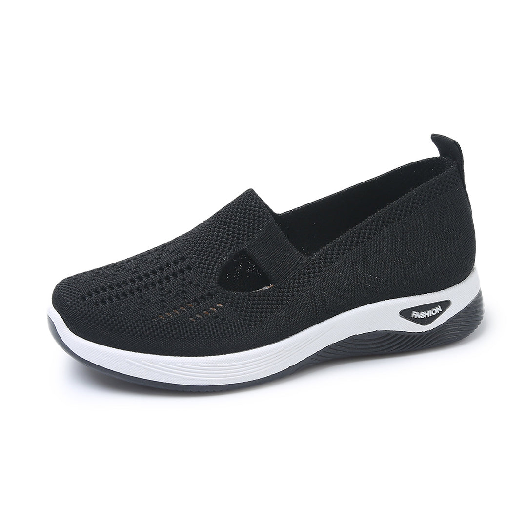 Damen Bequeme Slip-On Sneakers mit atmungsaktiver Netzstruktur R&B
