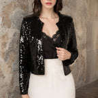 Damen Paillettenjacke Im Modernen Schnitt R&B