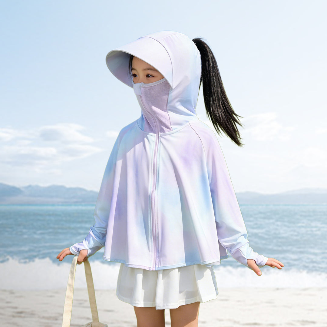 Kinder UV-Schutzjacke mit Kapuze und atmungsaktivem Material R&B