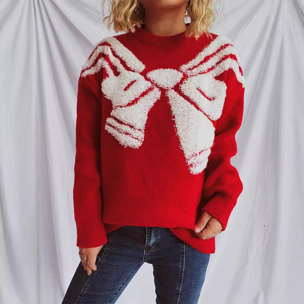Damen Strickpullover mit festlichem Design und weichem Material R&B