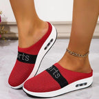 Damen Sportliche Slip-On Sneakers mit atmungsaktivem Obermaterial und dämpfender Sohle R&B