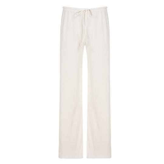 Damen Weite Jersey-Hose mit elastischem Bund und Kordelzug R&B
