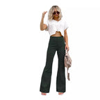 Damen Flared Jeans mit hohem Bund und figurformendem Schnitt R&B