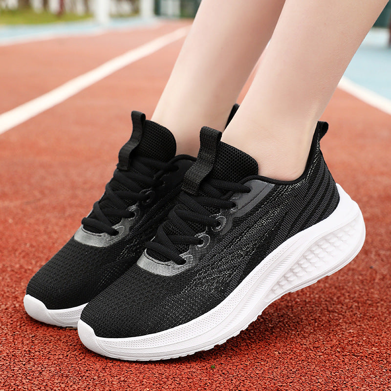 Damen Atmungsaktive Laufschuhe mit flexiblem Strick-Obermaterial und antirutsch Sohle R&B