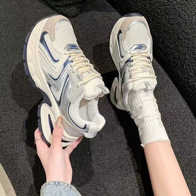 Damen Chunky Sneakers mit atmungsaktivem Mesh-Obermaterial und dämpfender Sohle R&B