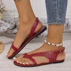 Damen Trendige und luftige Flip-Flop Sandalen R&B