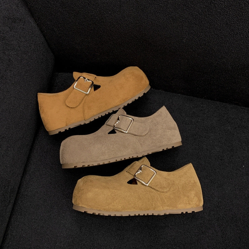 Damen Clogs mit elegantem Schnallenverschluss und weichem Obermaterial R&B
