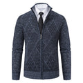 Herren modische Strickjacke mit hochabschließendem Kragen und stilvollem Zipper