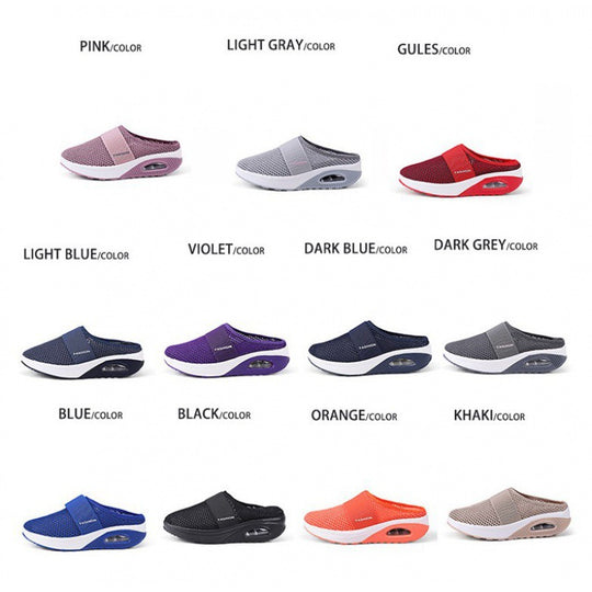 Damen Atmungsaktive Clogs mit dämpfender Sohle und flexibler Passform R&B