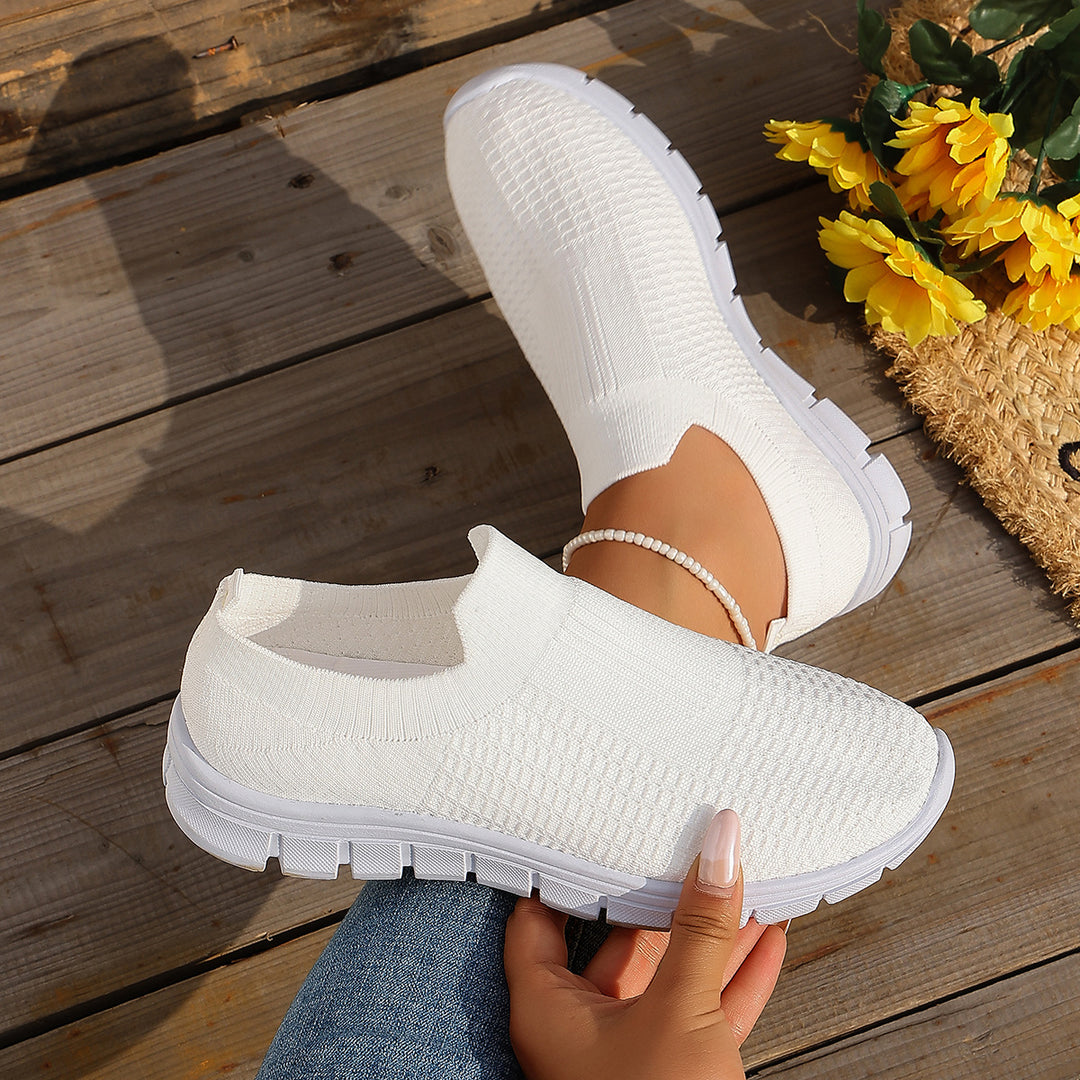 Damen Bequeme Slip-On Sneakers mit atmungsaktivem Obermaterial R&B