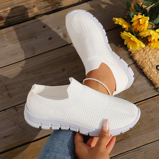 Damen Bequeme Slip-On Sneakers mit atmungsaktivem Obermaterial R&B