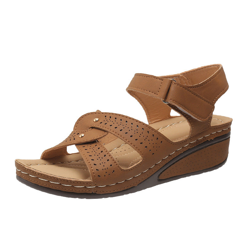 Damen Komfortable und elegante Keil-Sandalen R&B