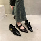Damen Elegante Slipper mit dekorativem Riemchen und modischem Absatz R&B