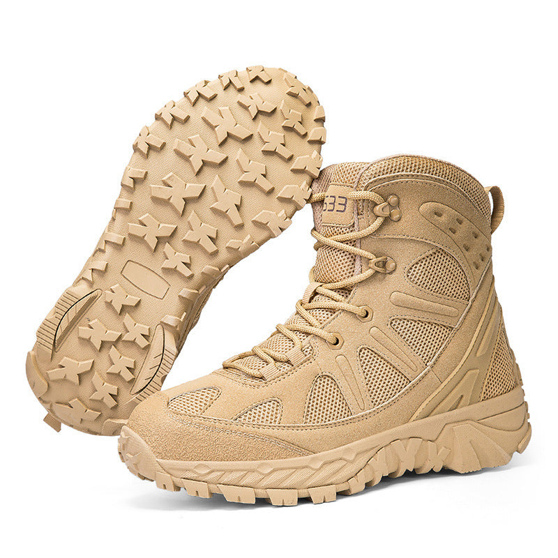 Damen robuste Outdoor-Hiking-Boots mit rutschfester Sohle und atmungsaktiver Mesh-Oberfläche R&B