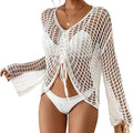 Damen lockeres Netzoberteil R&B