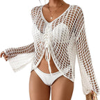 Damen lockeres Netzoberteil R&B