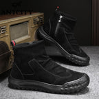 Damen Modische High-Top Stiefel mit einzigartiger Textur und rutschfester Sohle