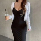 Damen Maxikleid mit Spitze R&B