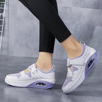 Damen Bequeme und luftige Sneakers mit verstellbarem Klettverschluss R&B