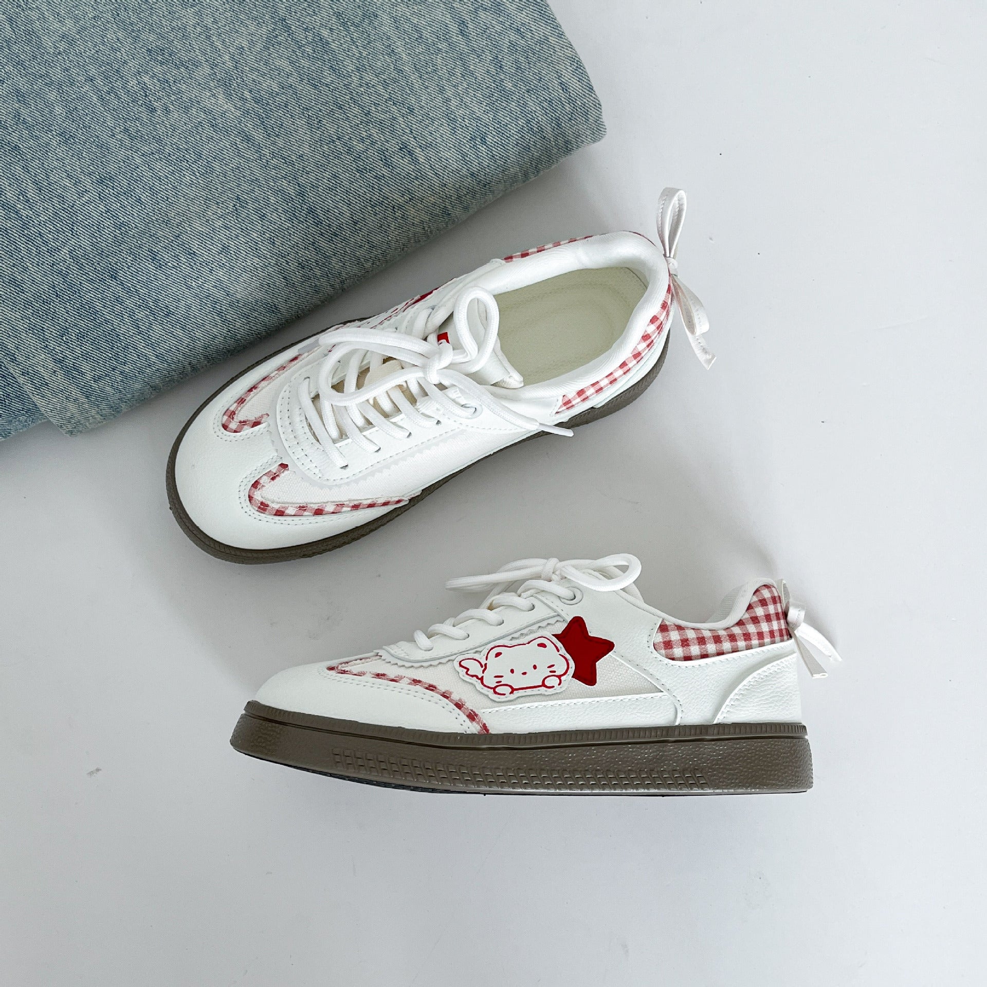 Damen Sportliche Sneakers mit verspieltem Tiermotiv und komfortabler Dämpfung
