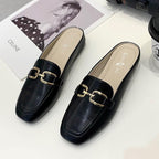 Damen Elegante Mokassins mit modischem Ketten-Detail R&B