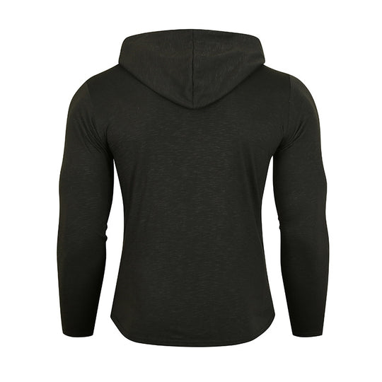 Herren Sportlicher Kapuzenpullover mit funktionalen Reißverschlusstaschen R&B
