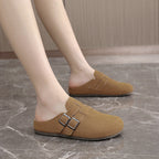 Damen komfortable Clogs mit doppeltem Schnallen-Design R&B