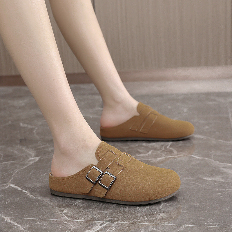 Damen komfortable Clogs mit doppeltem Schnallen-Design R&B