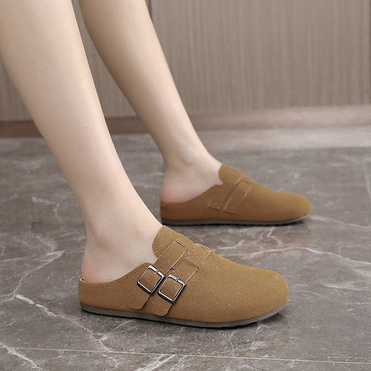 Damen komfortable Clogs mit doppeltem Schnallen-Design R&B