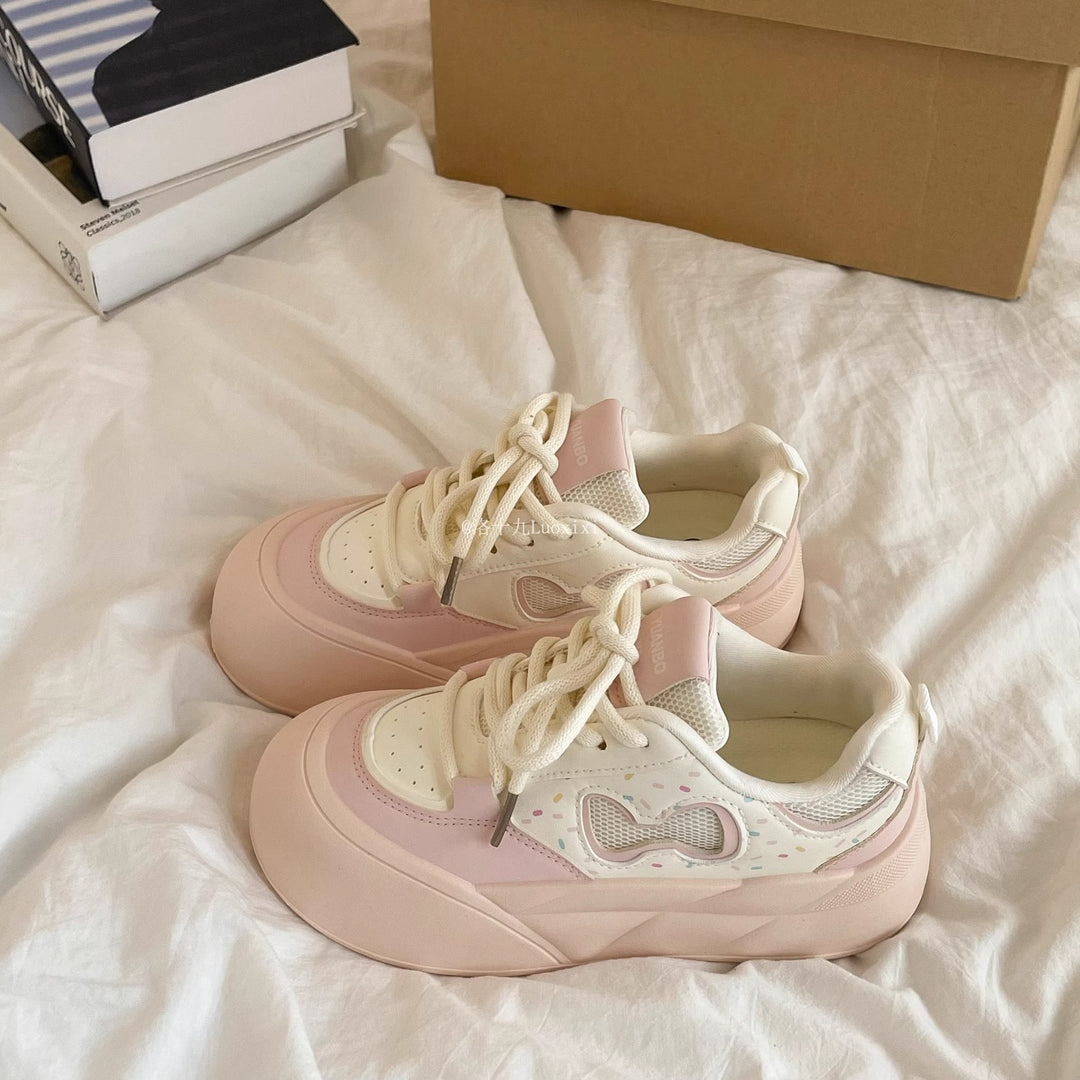 Damen Sportliche Sneakers mit dicker, flexibel dämpfender Sohle R&B