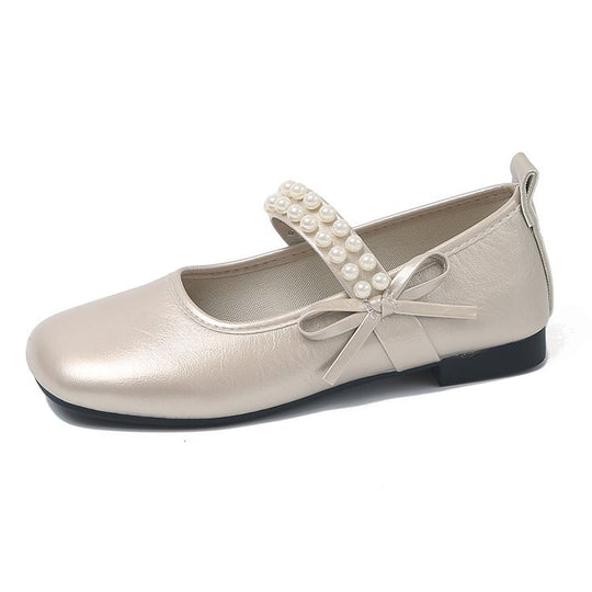 Damen Ballerinas mit dekorativem Perlenriemen und Schleifenakzent R&B