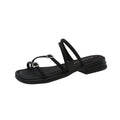 Damen elegante Riemen-Sandalen mit zierlichem Schmuckdetail