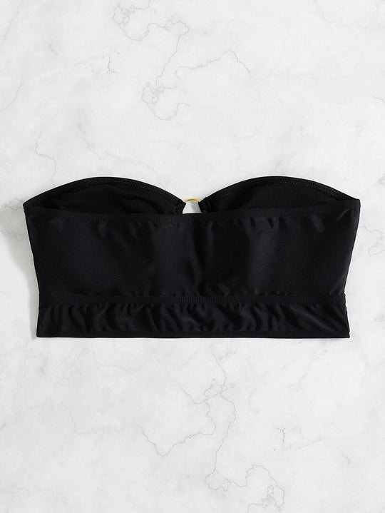 Damen Bandeau-Bikini-Oberteil mit elegantem Ringdetail R&B