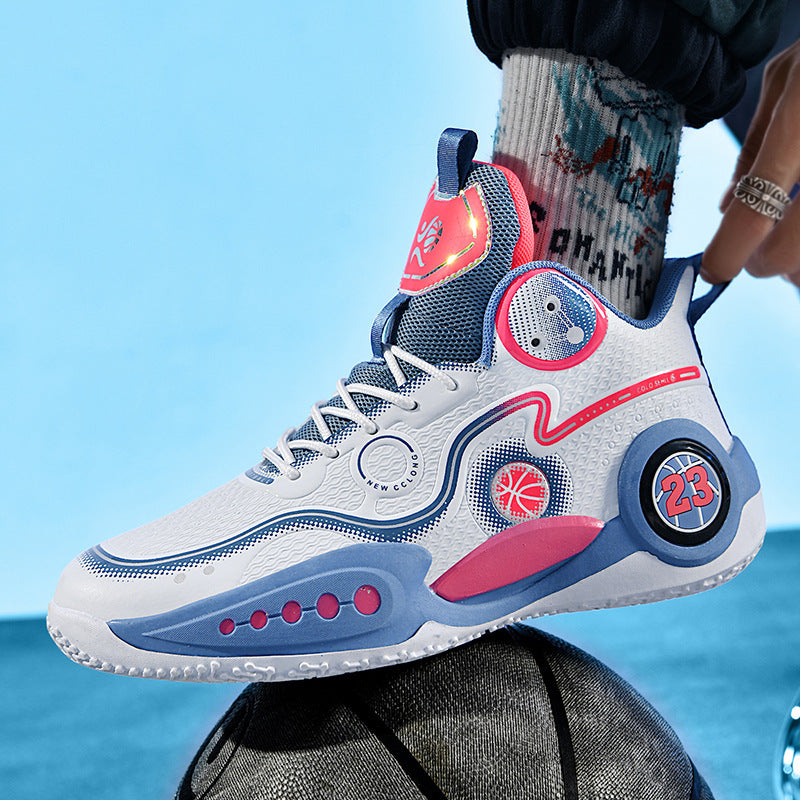 Damen Basketball Sneakers mit innovativem Dämpfungssystem und rutschfester Sohle R&B