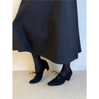 Damen elegante Schnürpumps mit modischem Riemchen-Design R&B